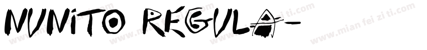 Nunito Regula字体转换